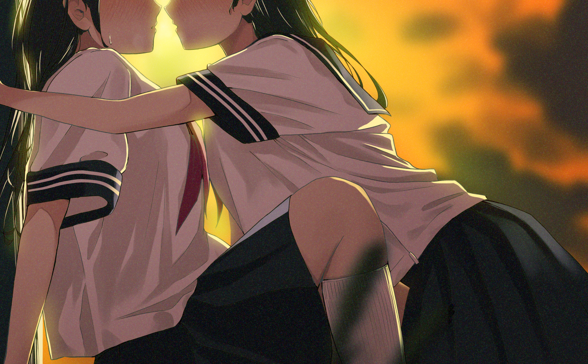 This is a pixiv picture whose title is あの日私たちは.