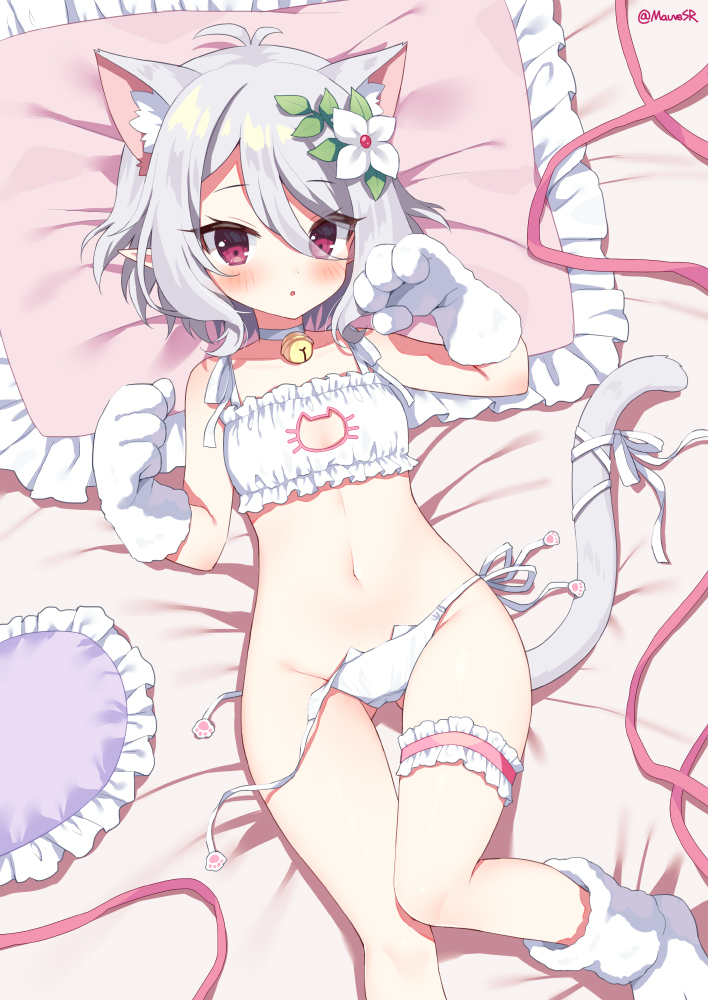 This is a pixiv picture whose title is ねこランジェリーコッコロ.