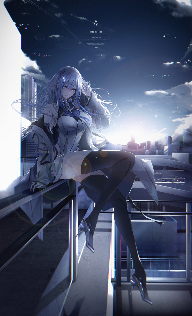 This is a pixiv picture whose title is 10th future.