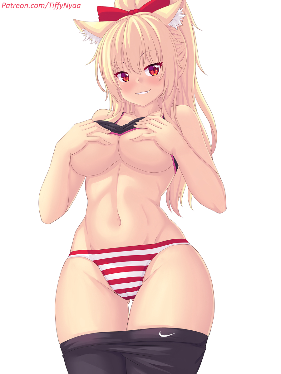 This is a pixiv picture whose title is Sporty Tiffy boobie grab~~.