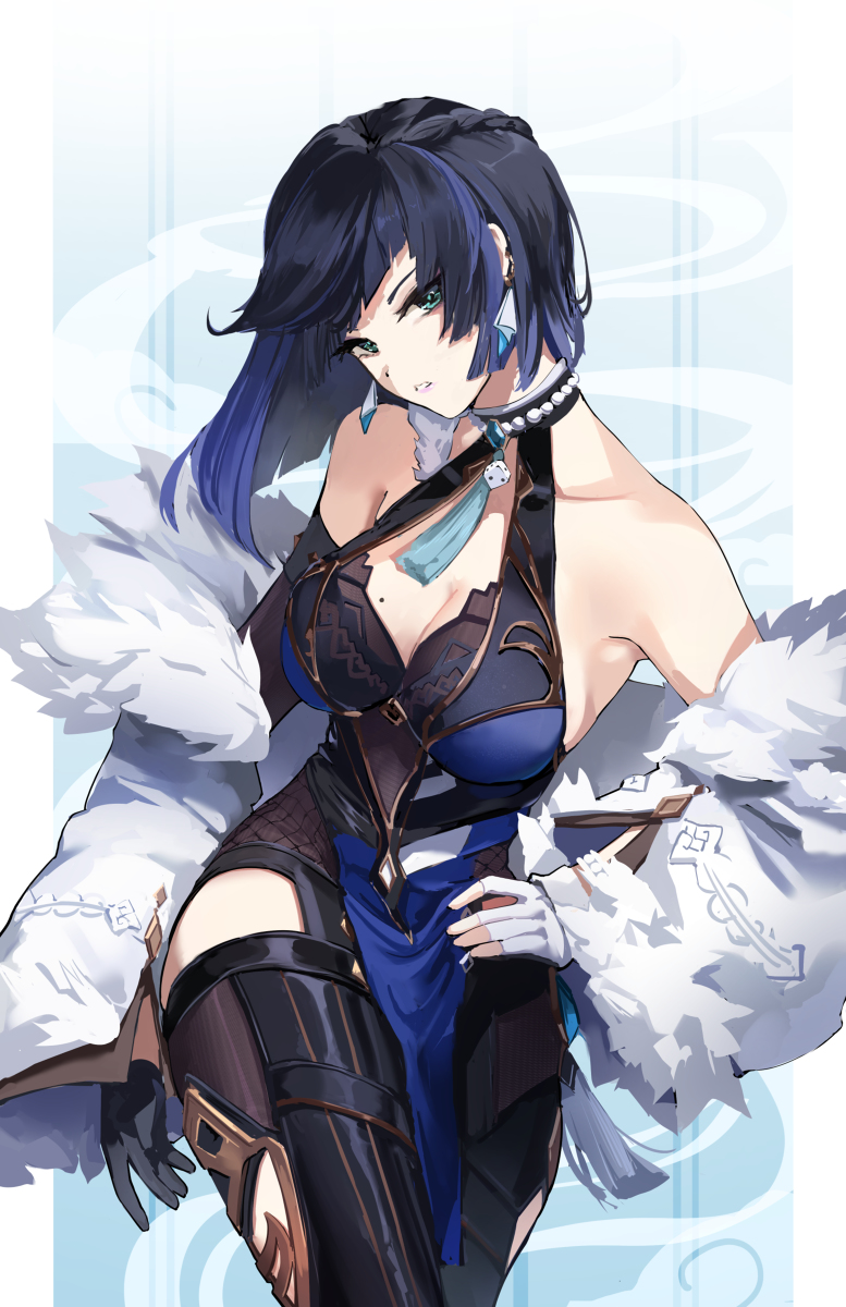 This is a pixiv picture whose title is 夜蘭.