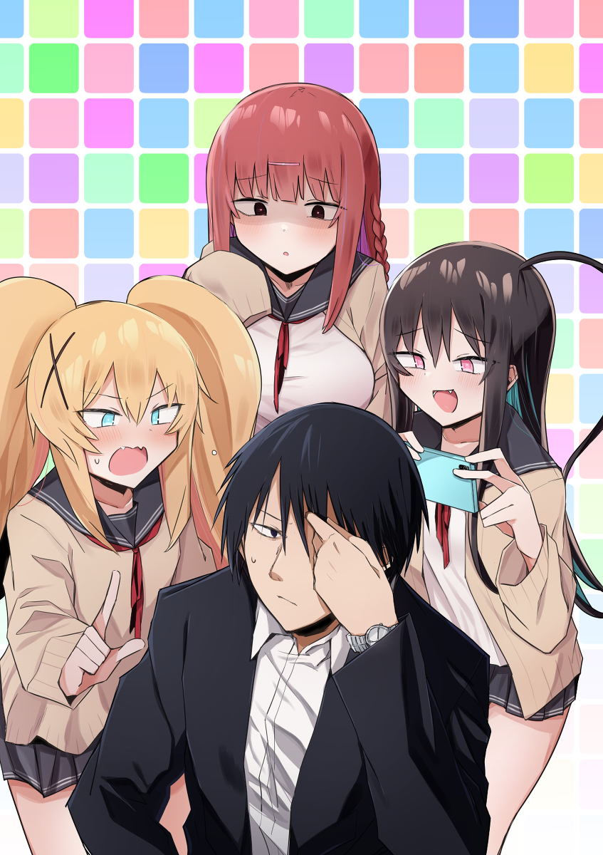 This is a pixiv picture whose title is ざこ先生7話公開中.