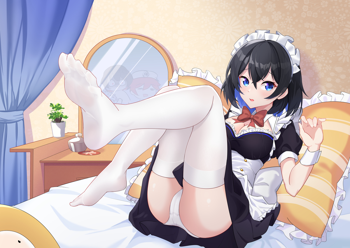 This is a pixiv picture whose title is Maid Seele.