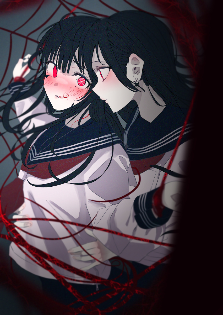 This is a pixiv picture whose title is 本心.