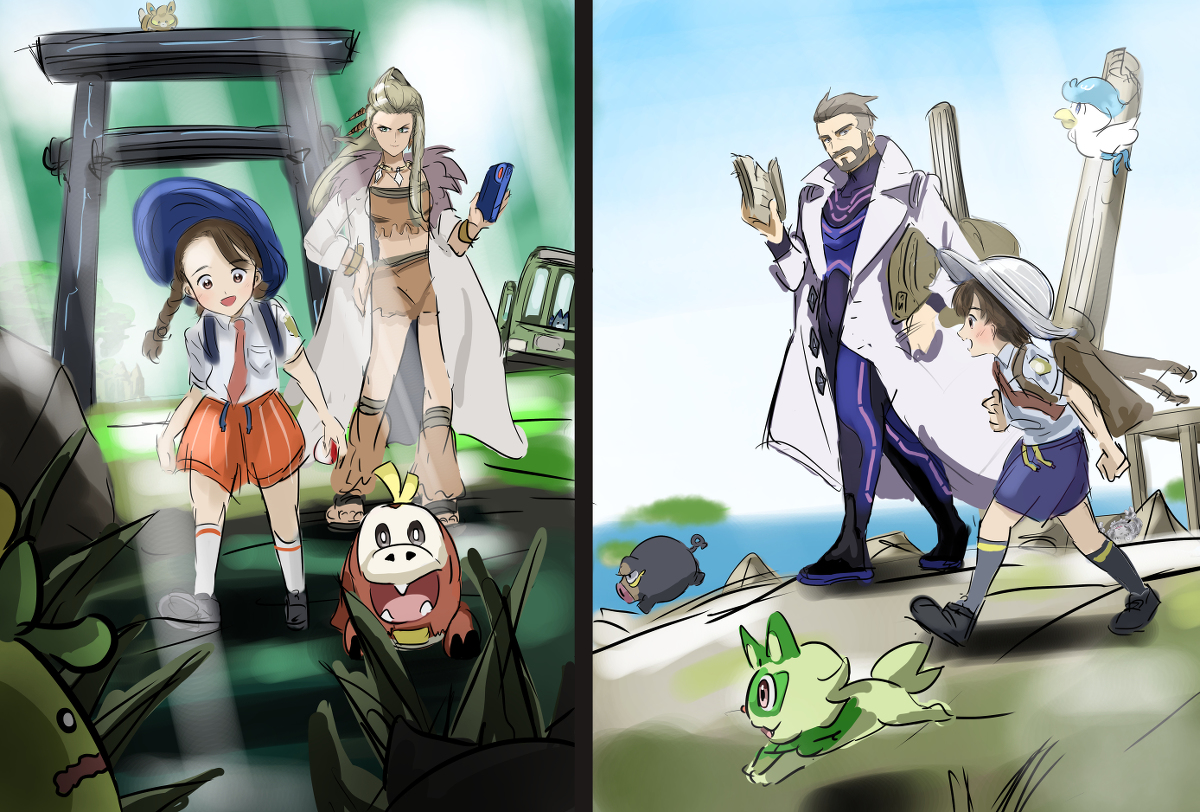 This is a pixiv picture whose title is ポケモンのイラスト。.