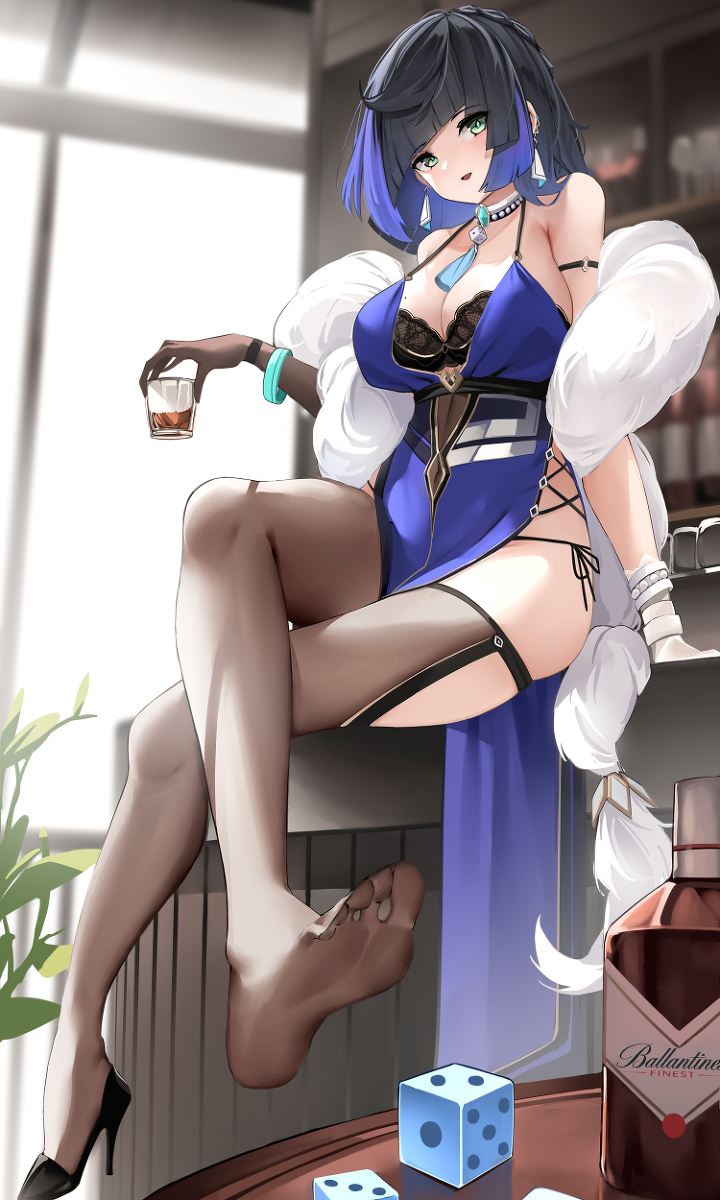 This is a pixiv picture whose title is 夜兰.