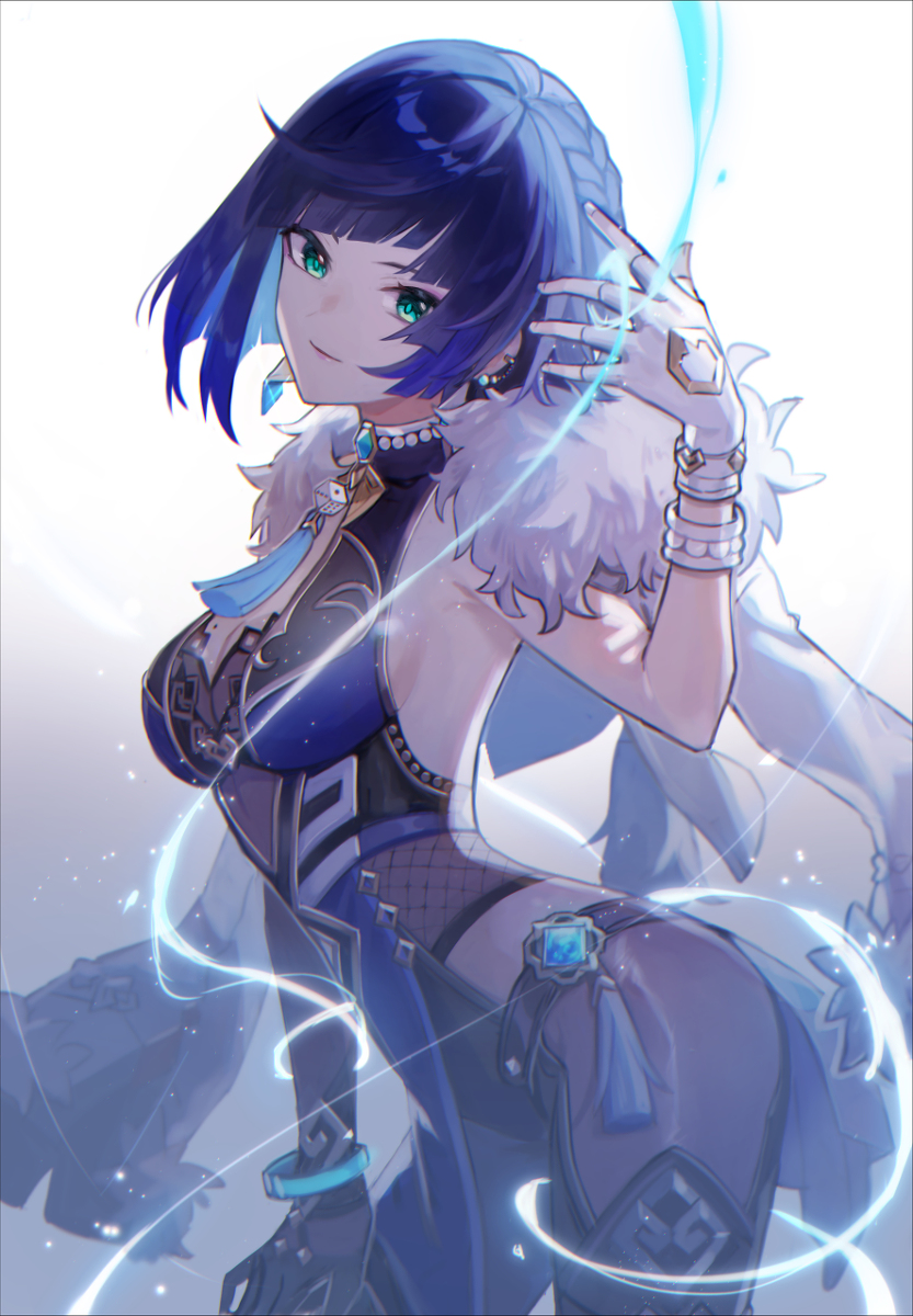 This is a pixiv picture whose title is 夜蘭.