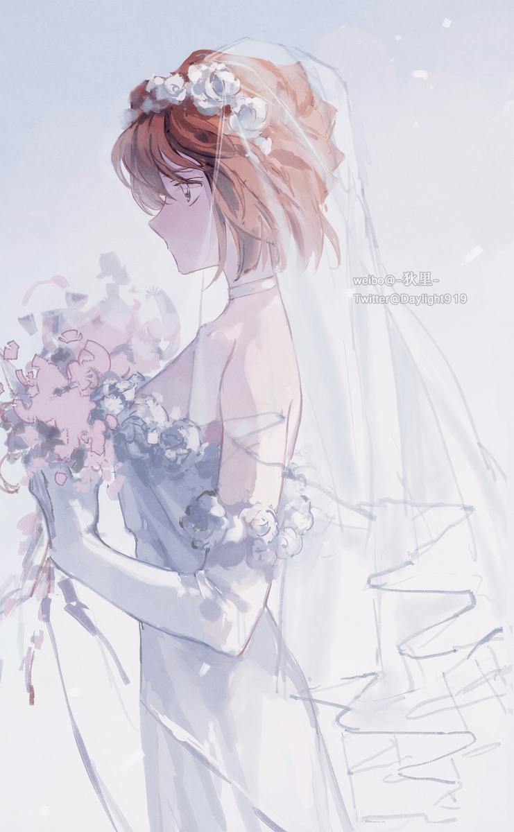 This is a pixiv picture whose title is 花嫁.