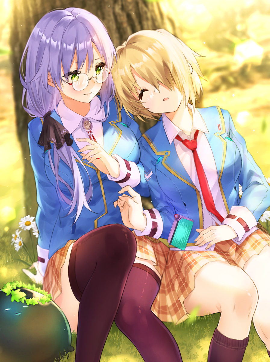 This is a pixiv picture whose title is とある昼休み.