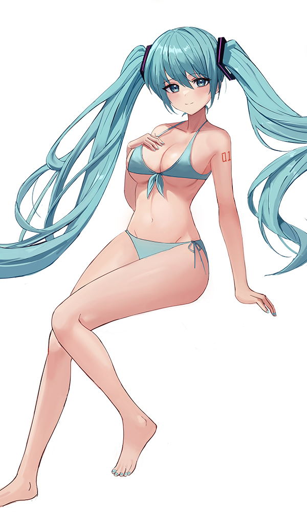 This is a pixiv picture whose title is 미쿠 初音ミク.