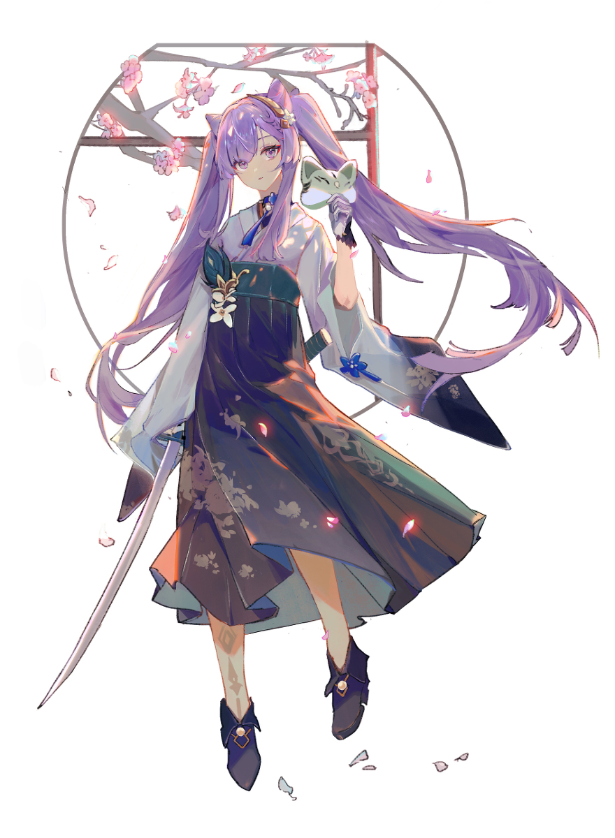 This is a pixiv picture whose title is Keqing.