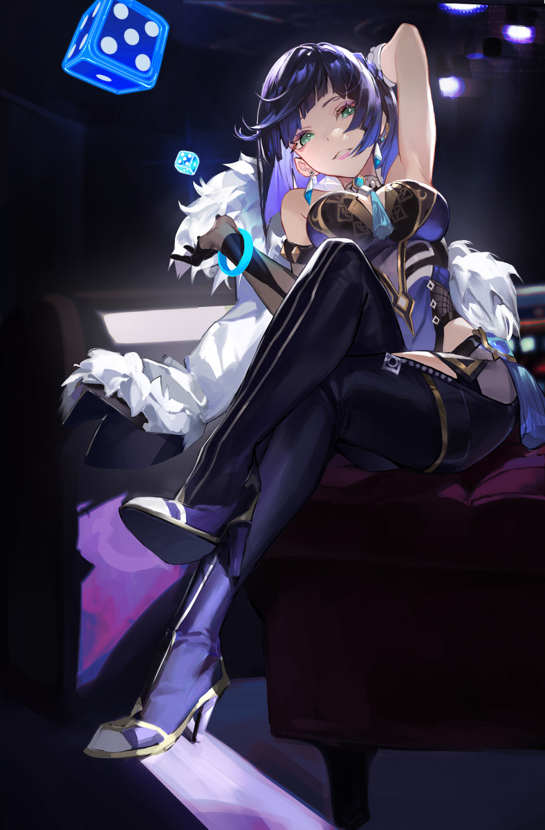 This is a pixiv picture whose title is yelan.