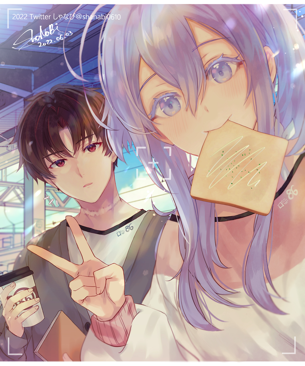 This is a pixiv picture whose title is お出かけ（現代if).