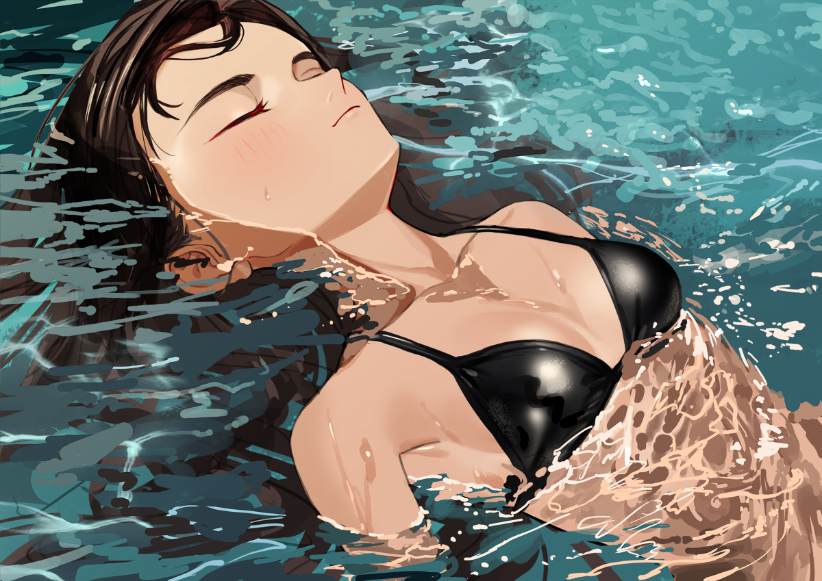This is a pixiv picture whose title is 水も滴る.