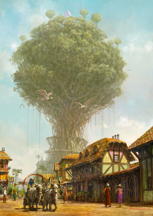 This is a pixiv picture whose title is 村.