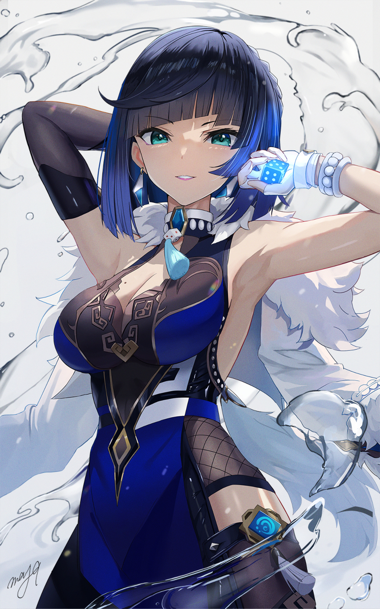 This is a pixiv picture whose title is 夜蘭.