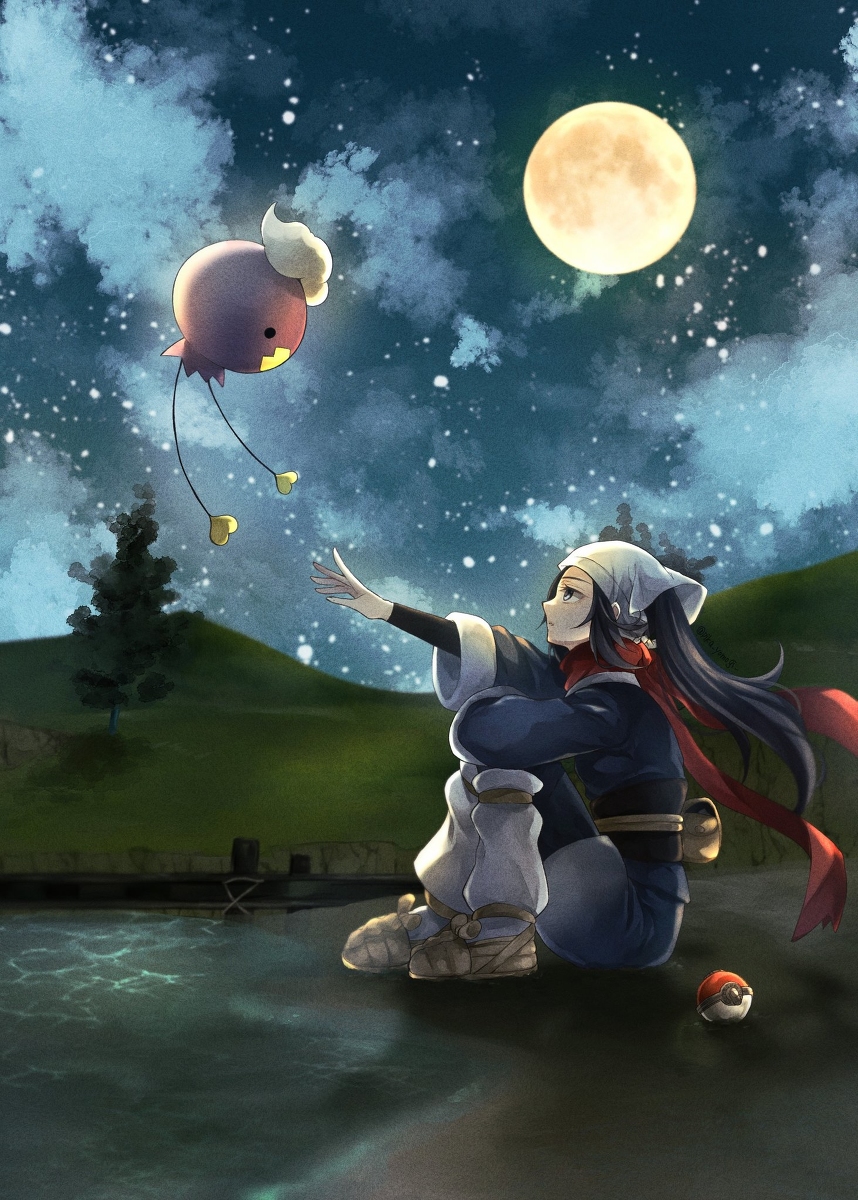 This is a pixiv picture whose title is とある日の夜.