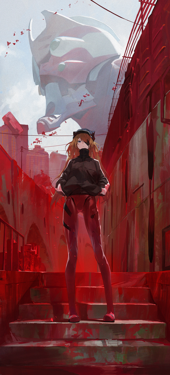 This is a pixiv picture whose title is 48日目,アスカ.