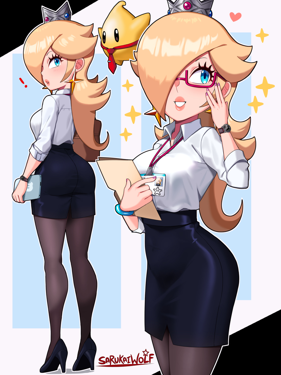 This is a pixiv picture whose title is Office Lady Rosalina.