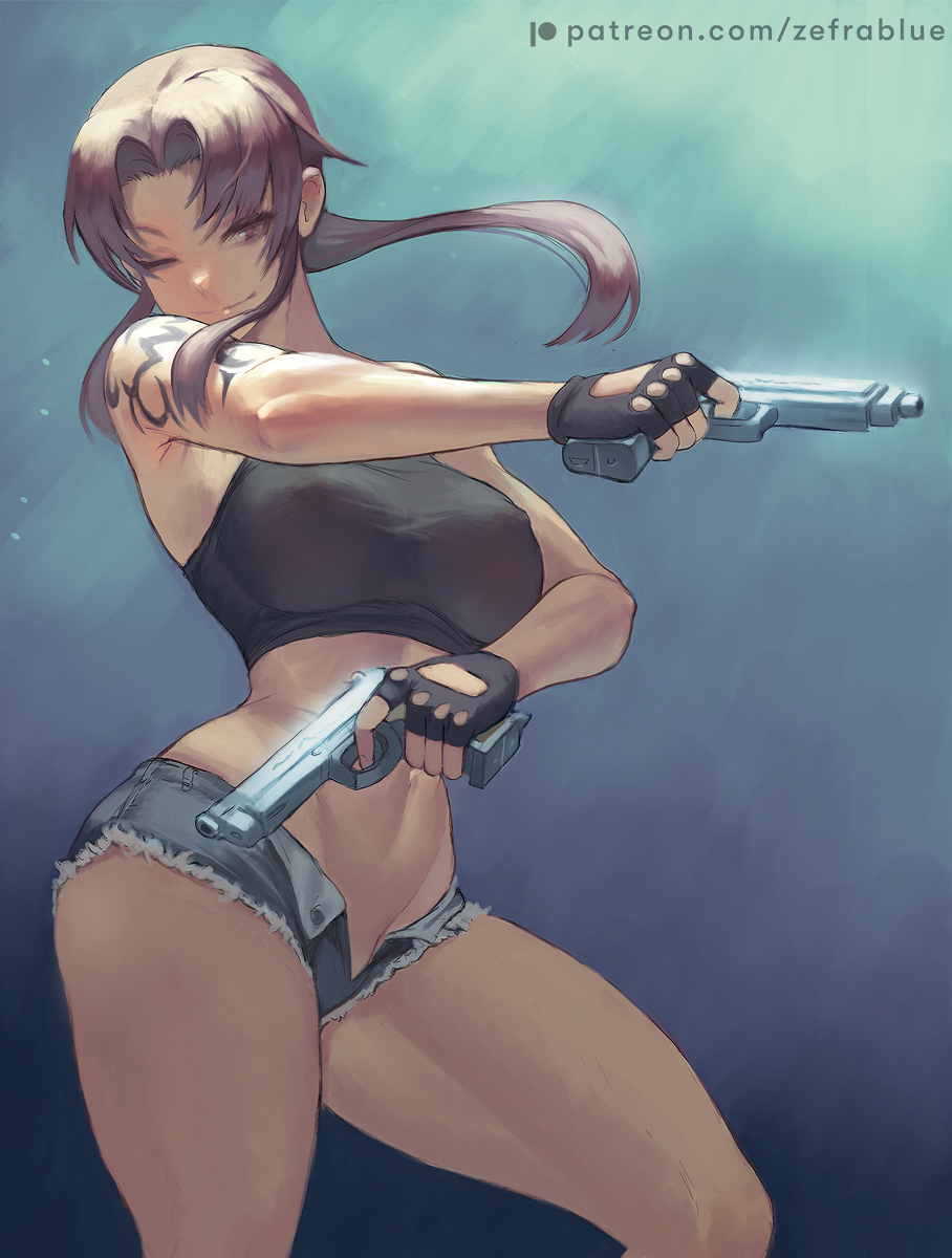 This is a pixiv picture whose title is Revy.