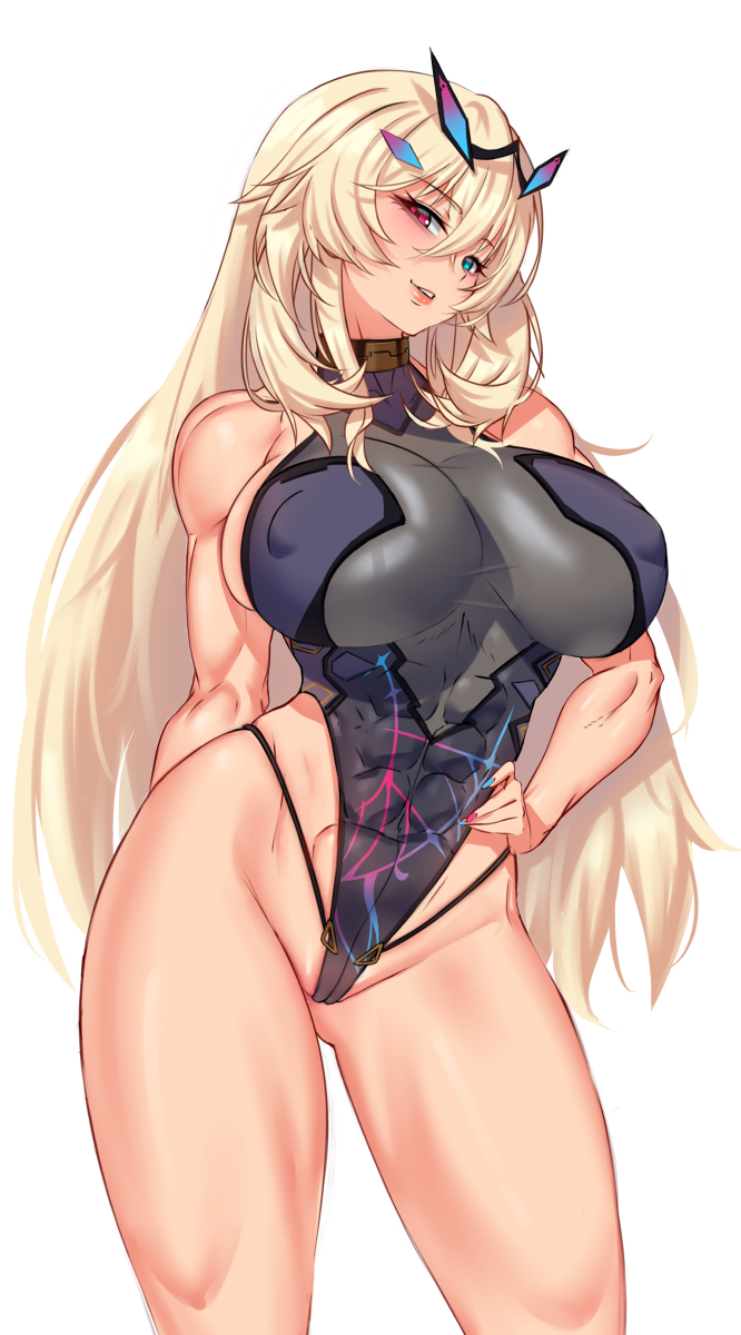 This is a pixiv picture whose title is 競泳水着バゲ子.