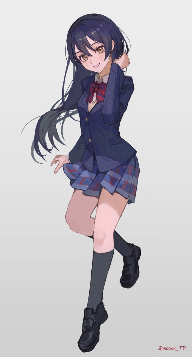 This is a pixiv picture whose title is 園田海未.