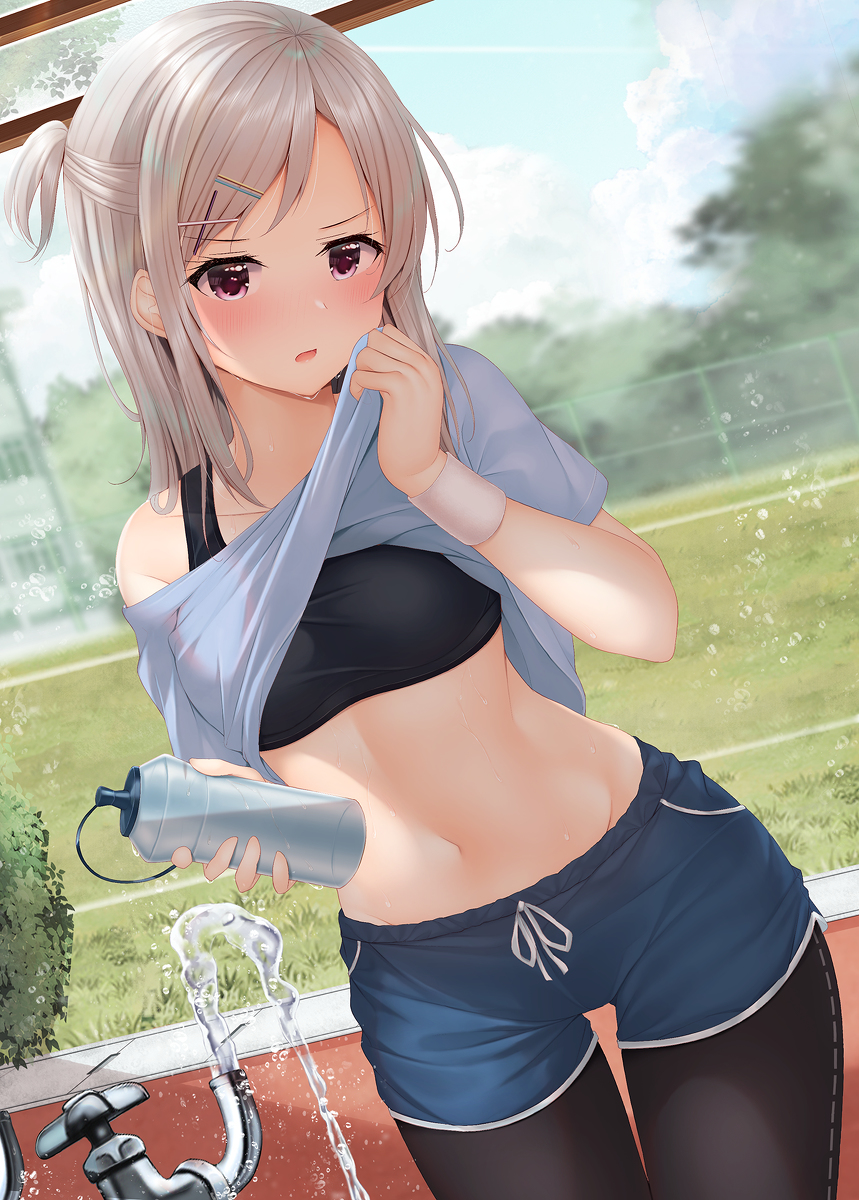 This is a pixiv picture whose title is 『は･･･はやく キミも早く飲みなよ･･･////』.