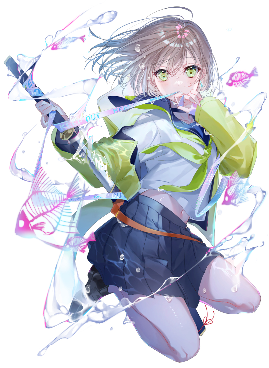 This is a pixiv picture whose title is 水に溺れて夢を見る.