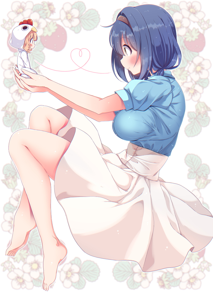 This is a pixiv picture whose title is 向日葵とミニ櫻子.