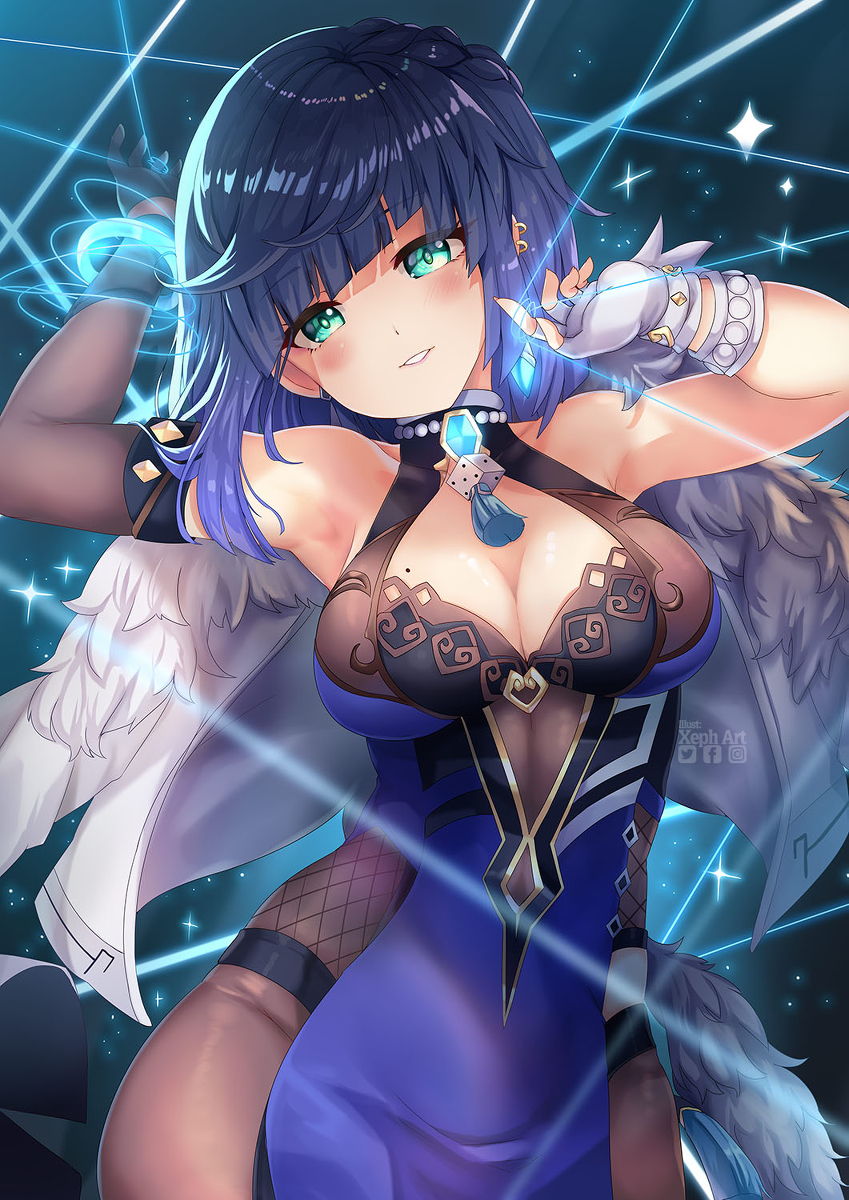 This is a pixiv picture whose title is 夜蘭.