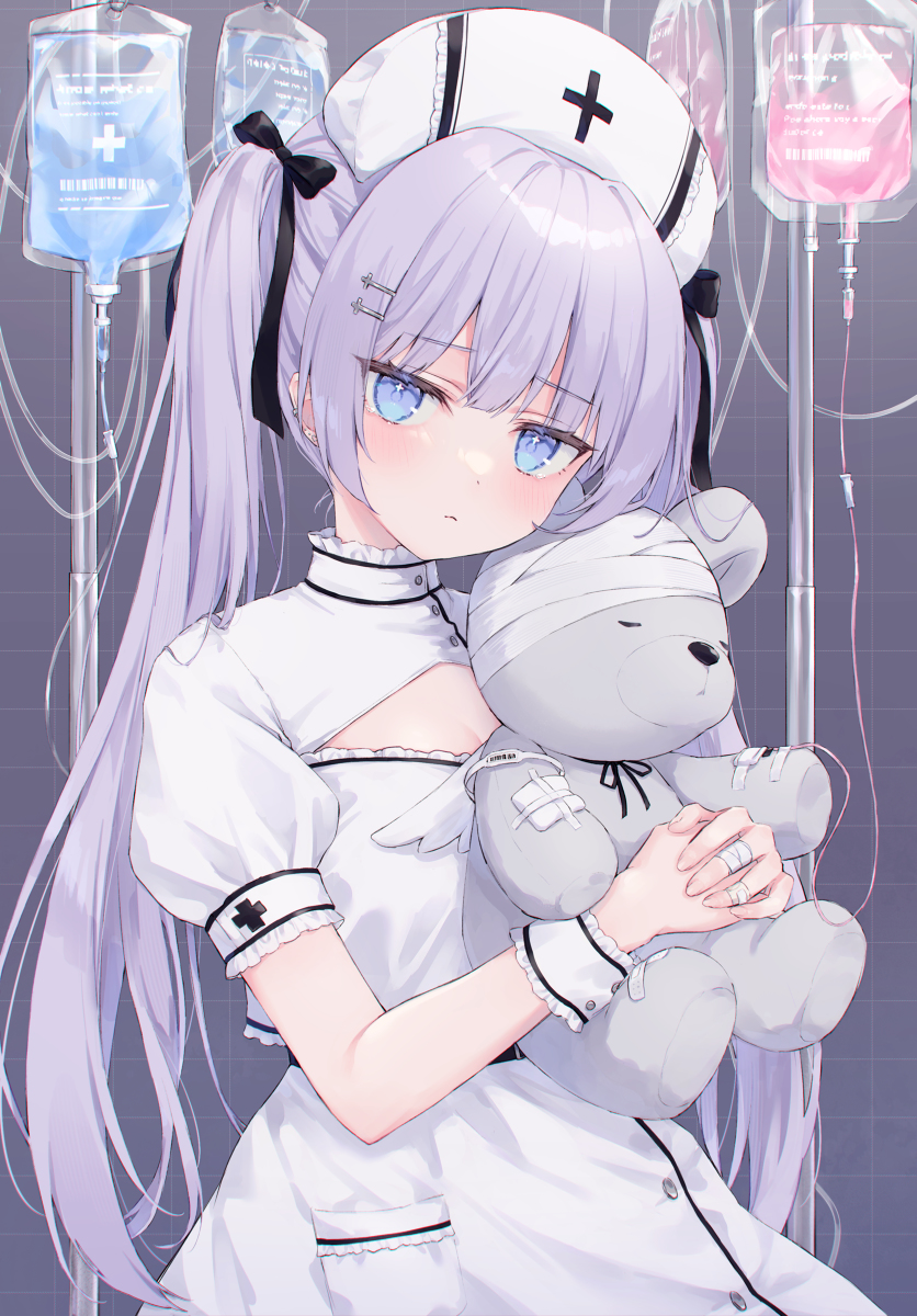 This is a pixiv picture whose title is 🐻‍❄️💉.