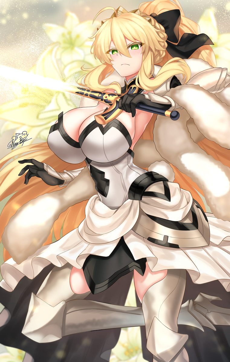 This is a pixiv picture whose title is Arturia Ruler Lily color.