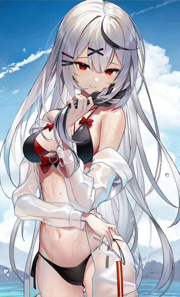This is a pixiv picture whose title is ロング沙花又.