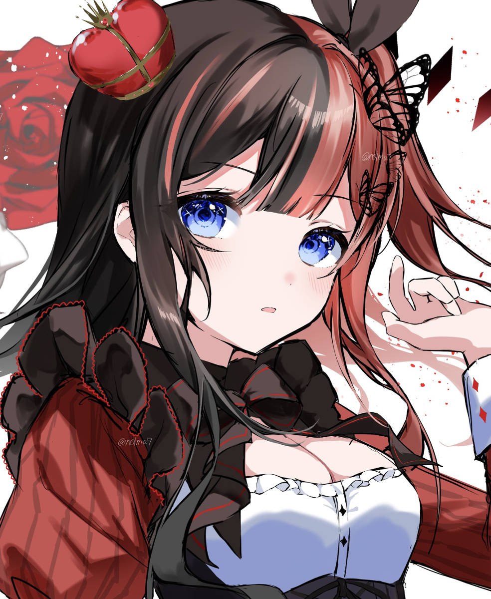 This is a pixiv picture whose title is 🖤❤️.