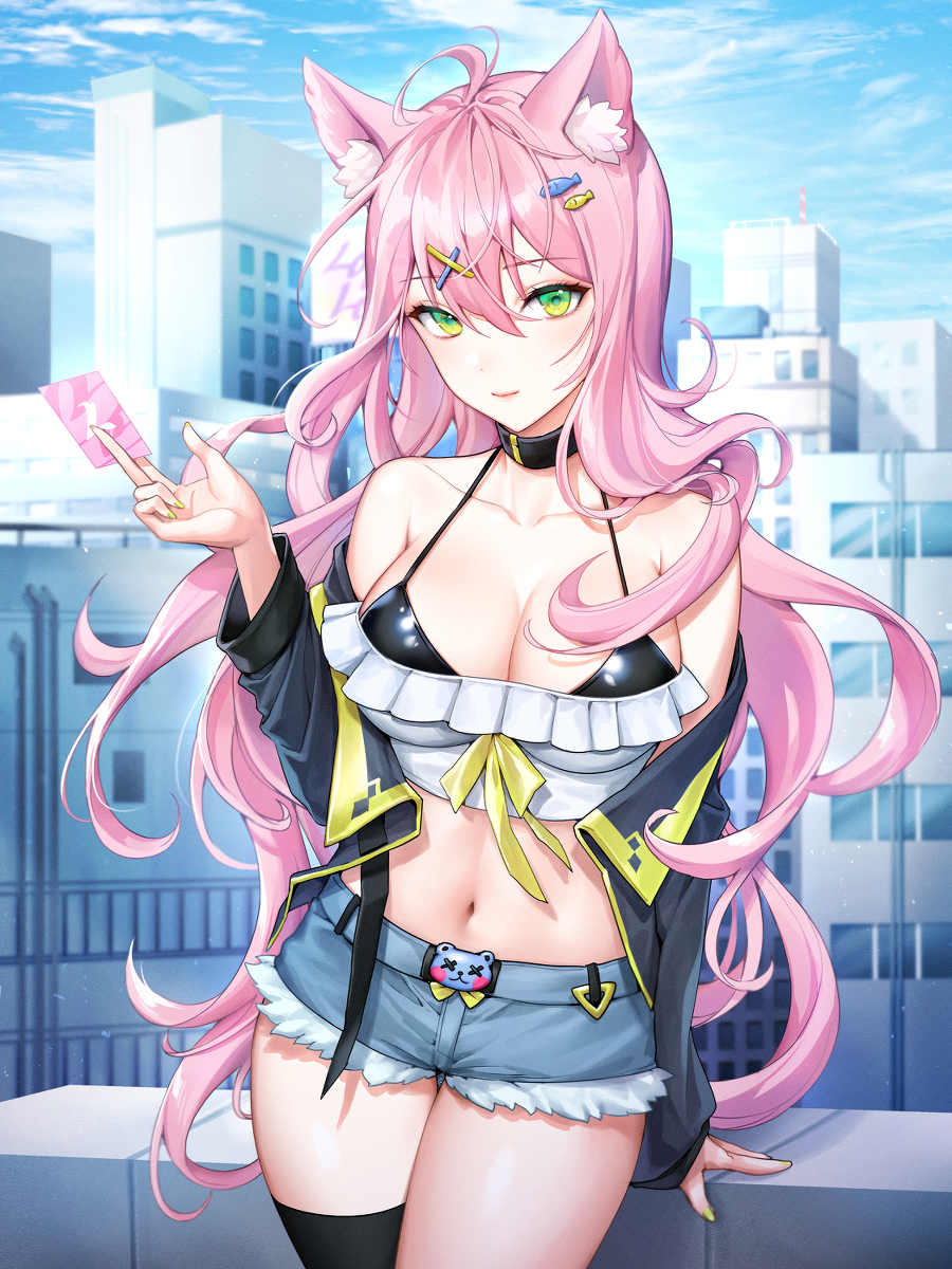 This is a pixiv picture whose title is OC.