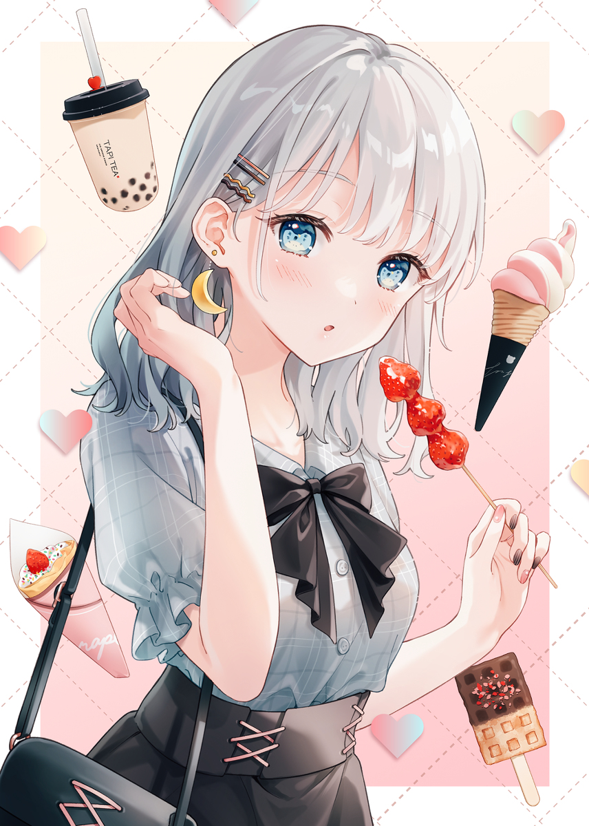 This is a pixiv picture whose title is sweets girl.