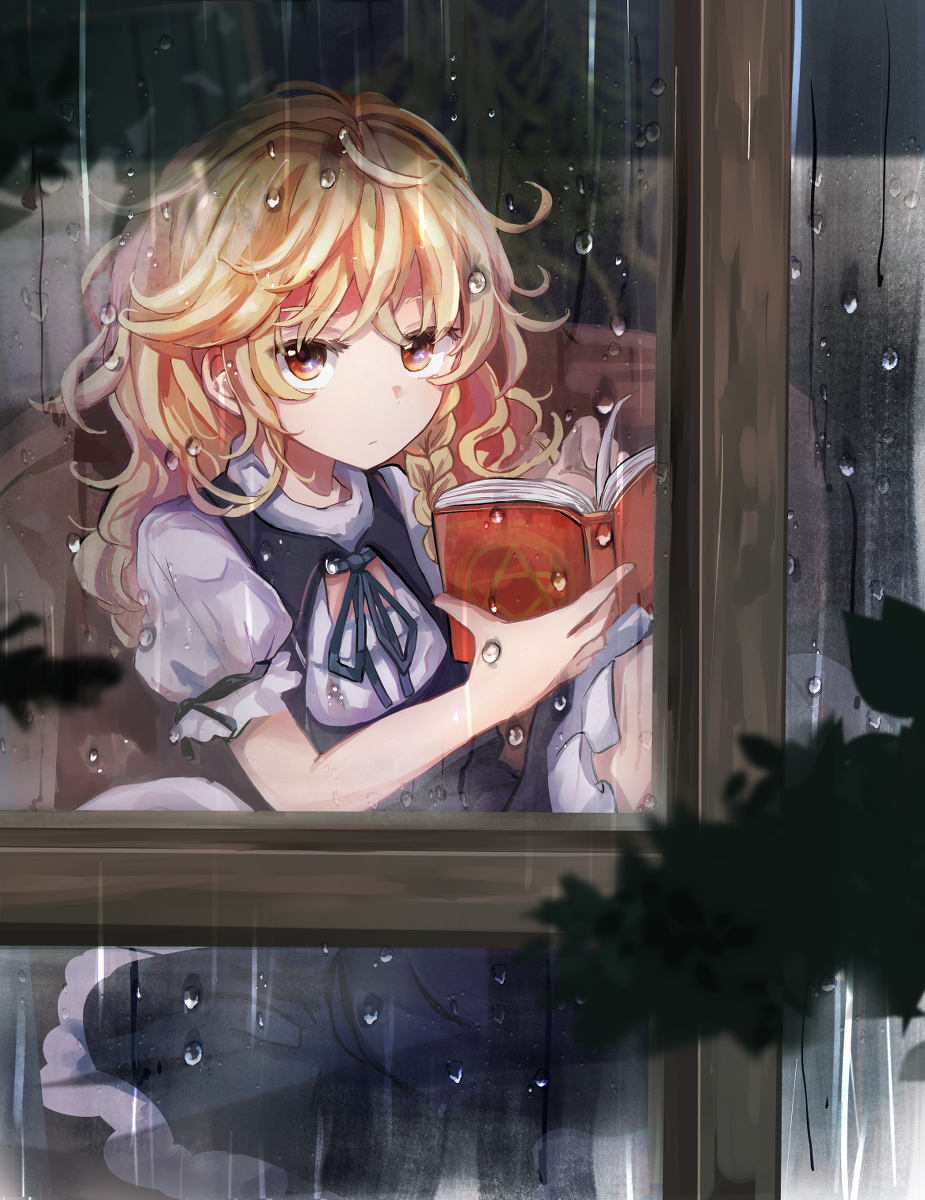 This is a pixiv picture whose title is 雨.