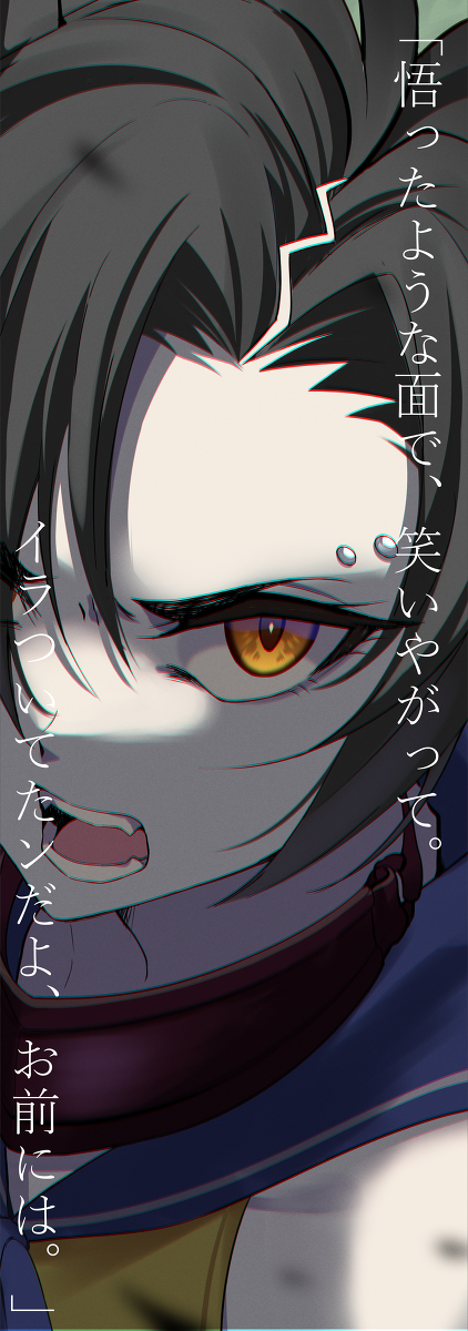 This is a pixiv picture whose title is 偶像と数学者.