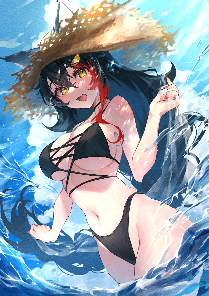 This is a pixiv picture whose title is 大神ミオ夏.