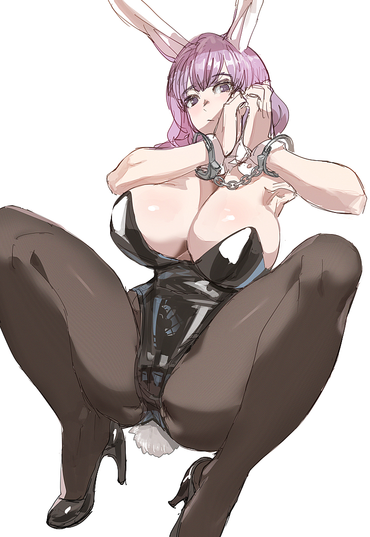 This is a pixiv picture whose title is うさぎを捕まえた.