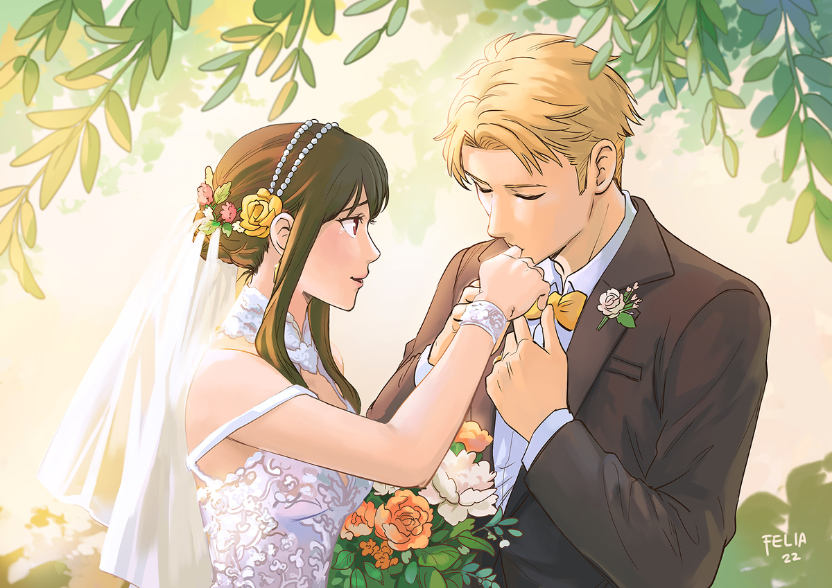 This is a pixiv picture whose title is Wedding.