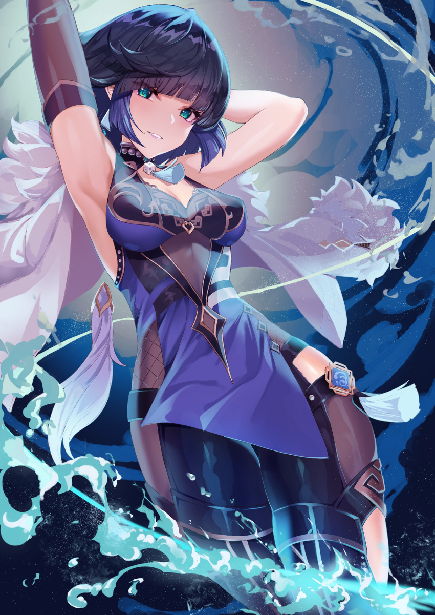 This is a pixiv picture whose title is 夜蘭.
