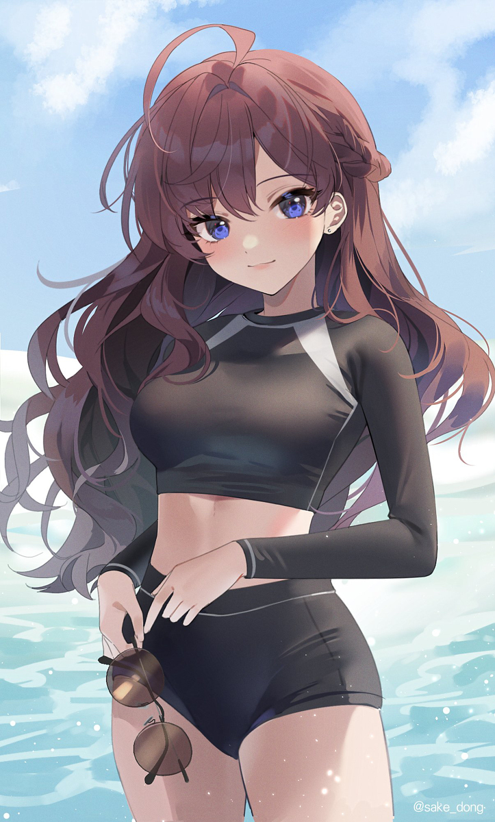 This is a pixiv picture whose title is 海.