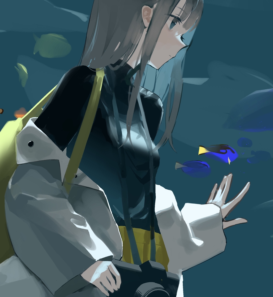 This is a pixiv picture whose title is 🐠🐟.