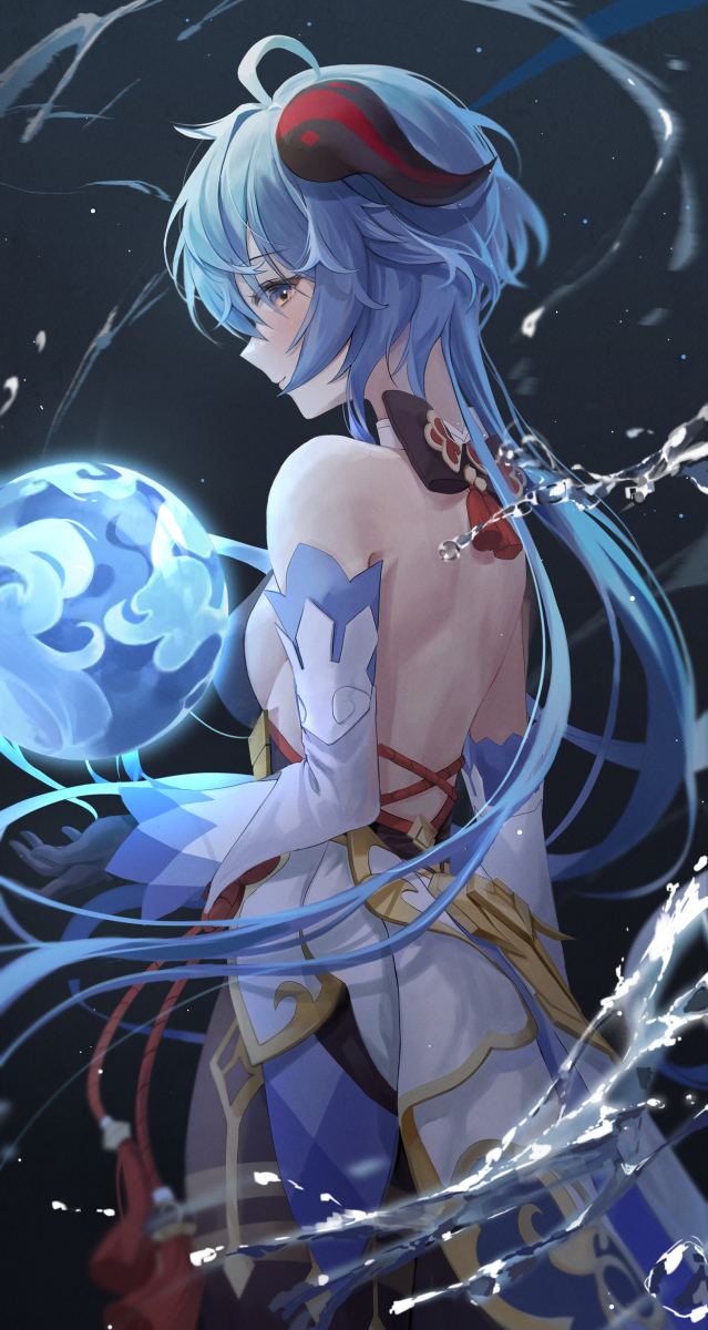 This is a pixiv picture whose title is 甘雨.