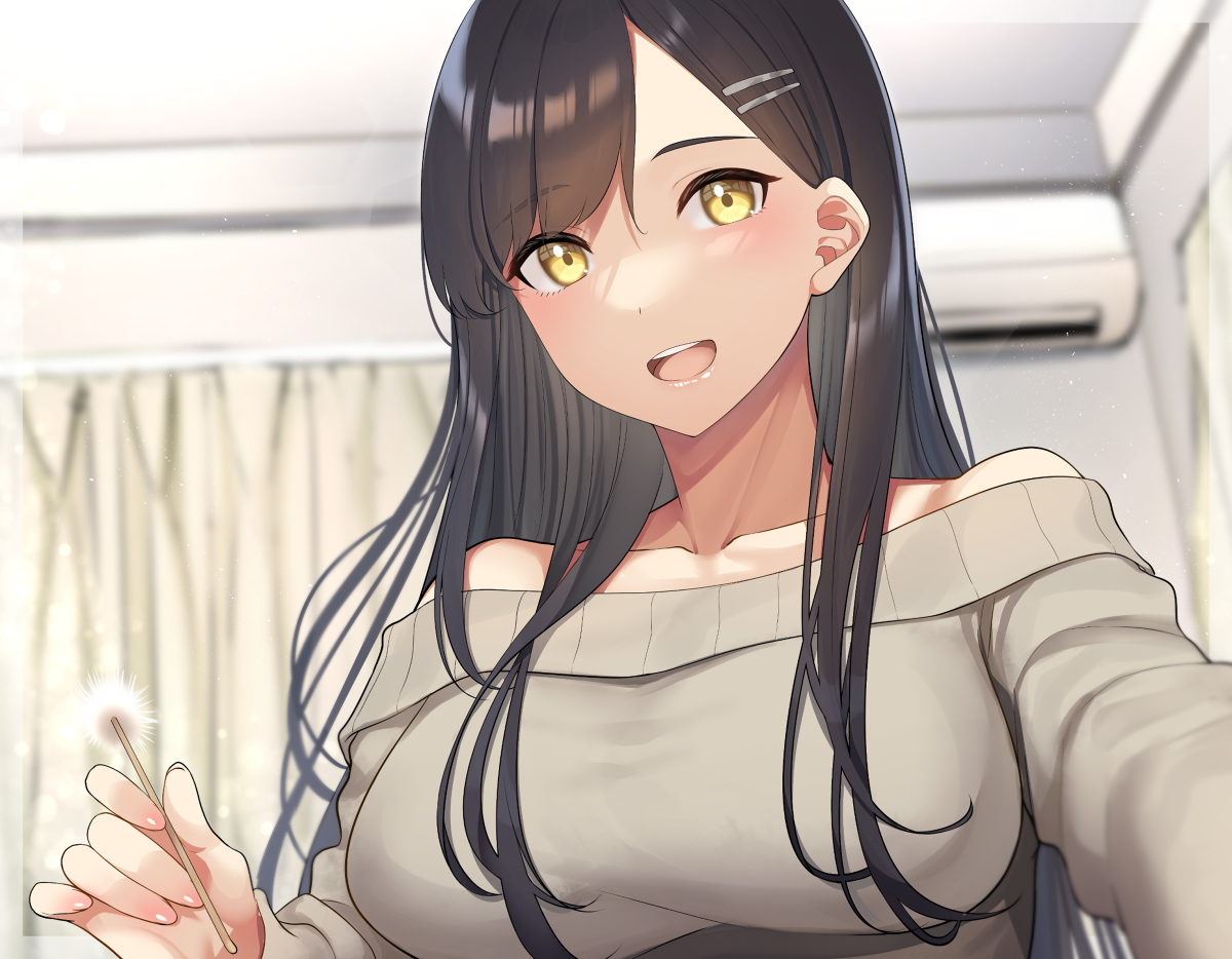 This is a pixiv picture whose title is 耳かきお姉さん.