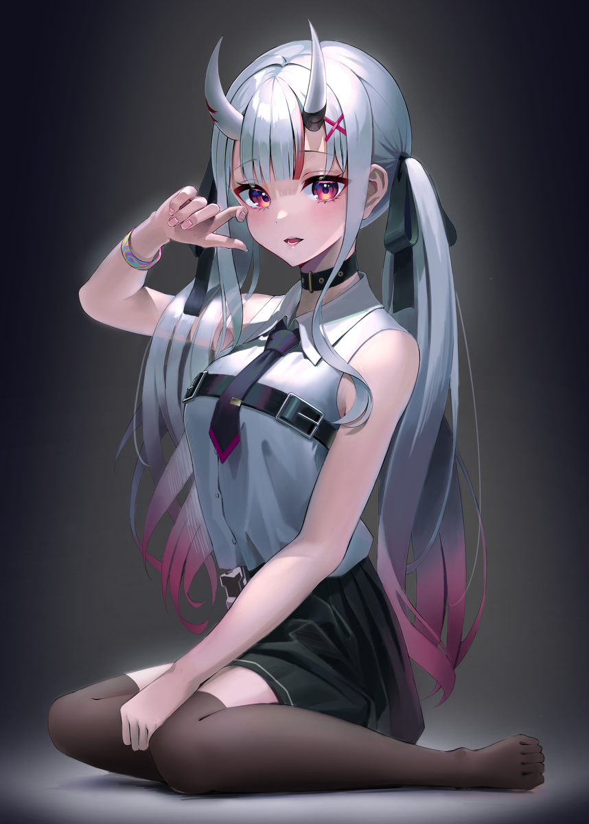 This is a pixiv picture whose title is お嬢.