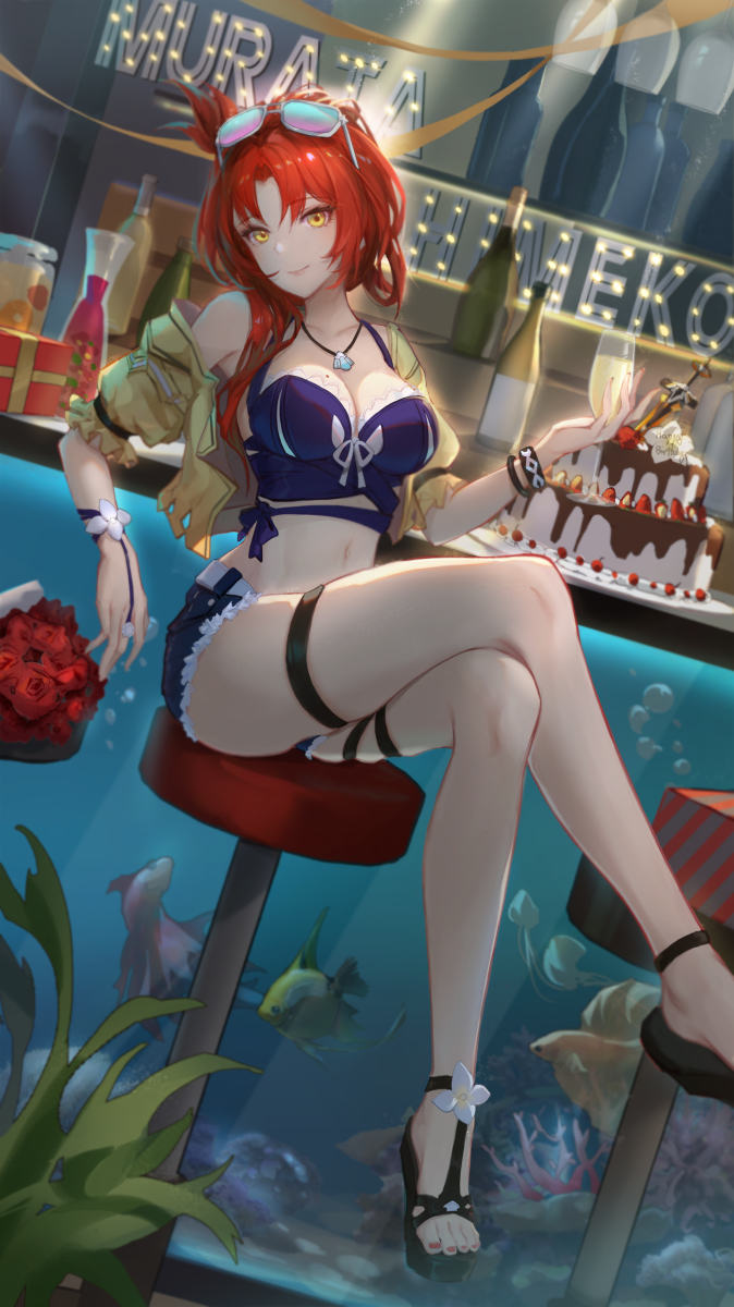 This is a pixiv picture whose title is 姬子生贺.
