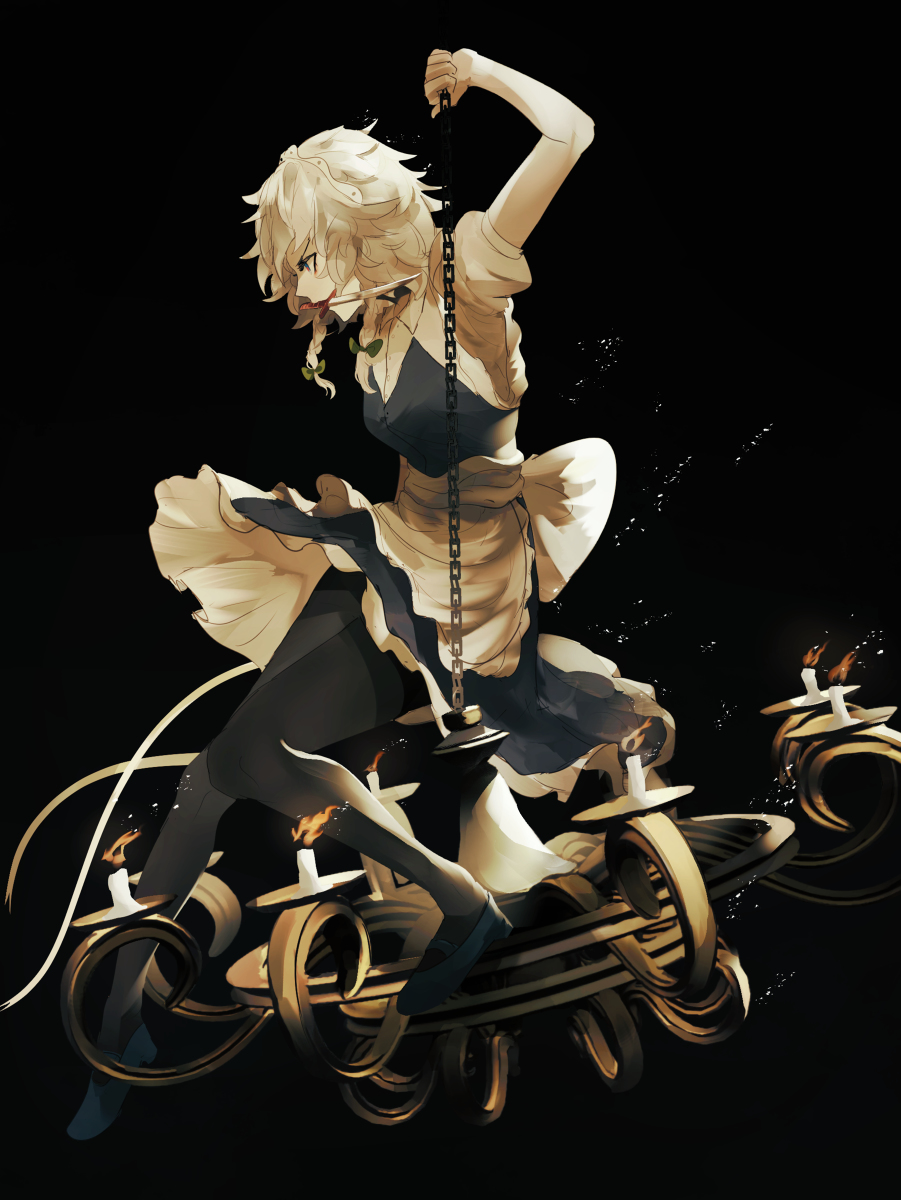 This is a pixiv picture whose title is maid.