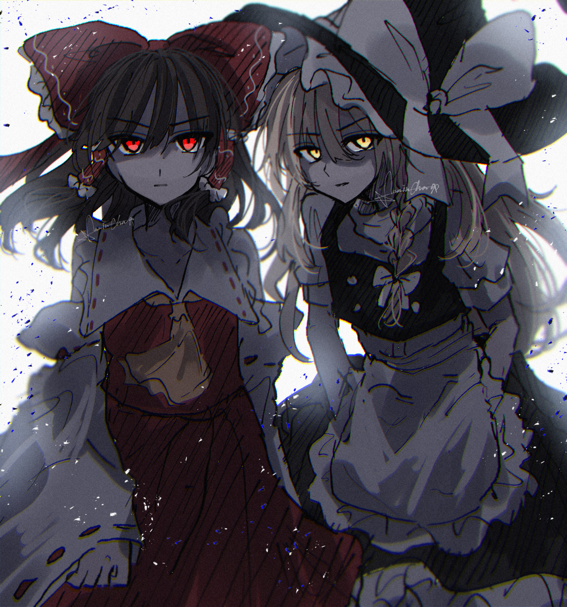 This is a pixiv picture whose title is この二人には誰も敵わない.